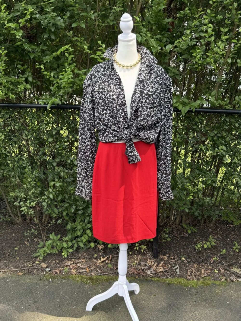 Emanuel Ungaro 90's Red Skirt